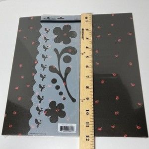 Floral Flower Stencil Scrapbook Crafts